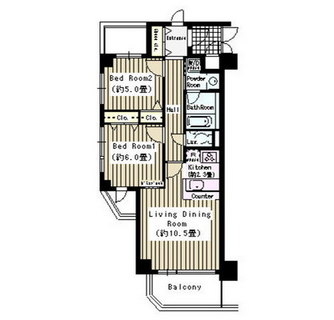 東京都新宿区西早稲田２丁目 賃貸マンション 2LDK