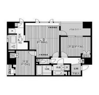 東京都文京区関口３丁目 賃貸マンション 2LDK