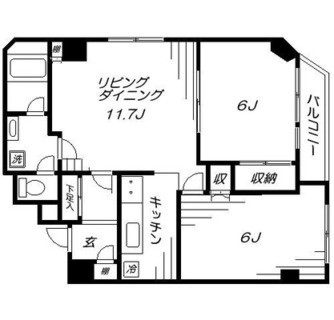 東京都豊島区高田１丁目 賃貸マンション 2LDK